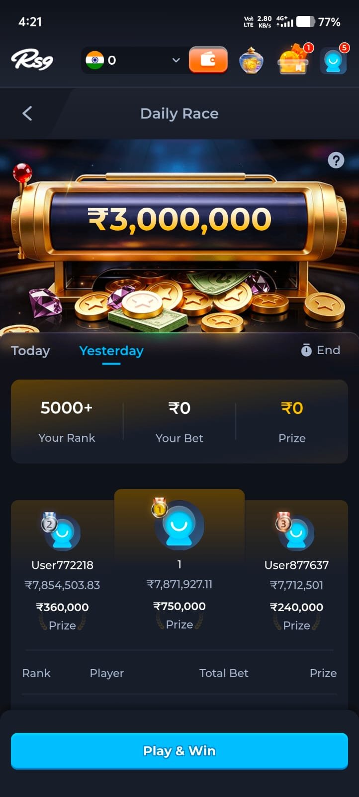 RS9 Game online gaming platform homepage with secure login and fast gameplay interface